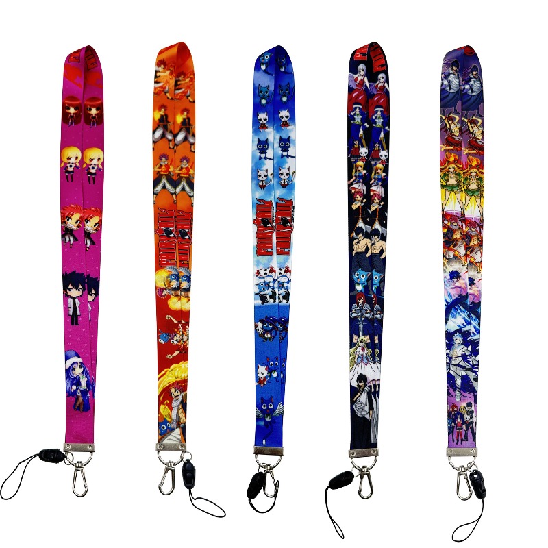 Lanyard Badge Holder - 5pcs Fairy Tail Anime Peripheral Key