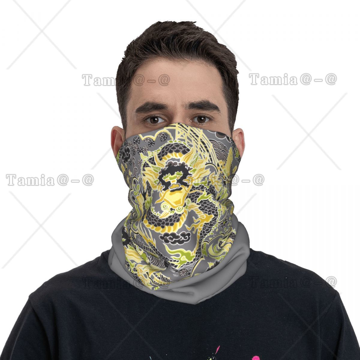 Custom Antique Chinoiserie Imp - Neck Warmer Tube ulasan dan harga