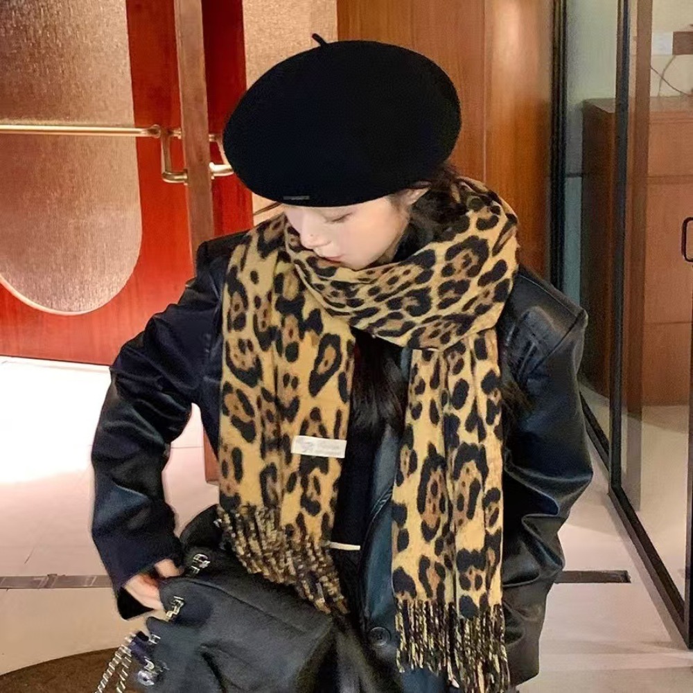 190*70CM Design Leopard Scarf  - Woven Scarf Blanket ulasan dan harga