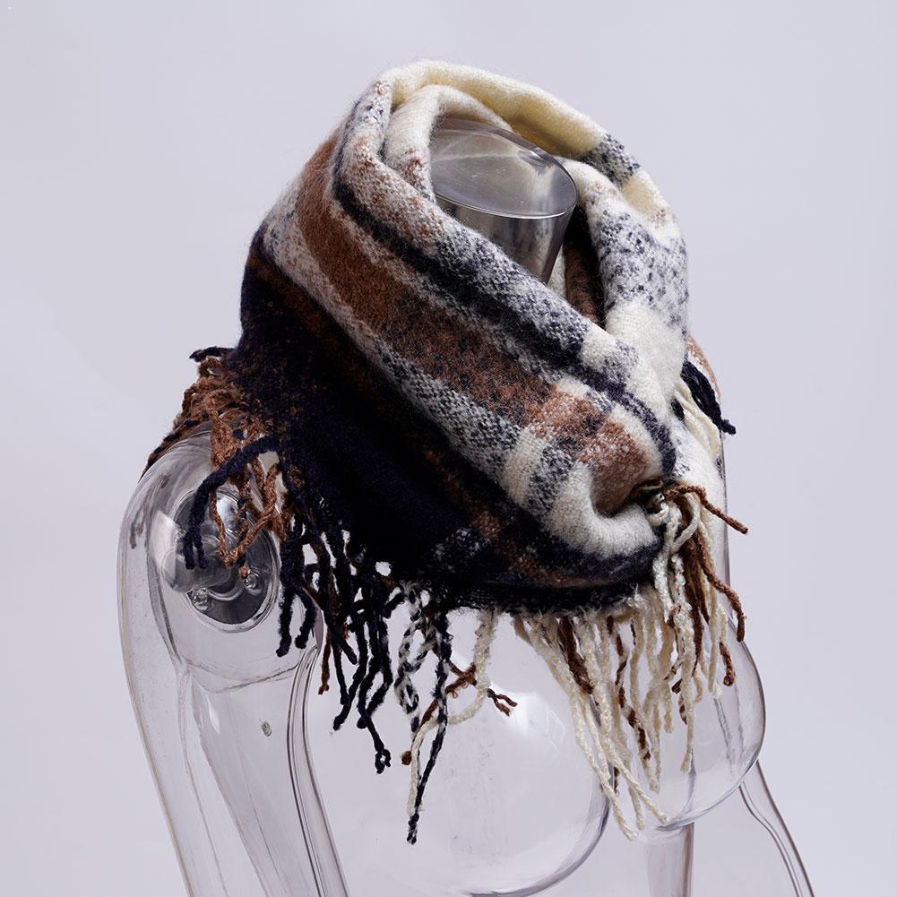Thickened Scarf Soft Tassel Sh - Pashmina Wrap Large ulasan dan harga