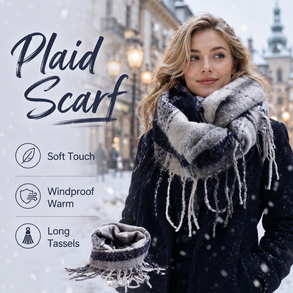 Thickened Scarf Soft Tassel Sh - Pashmina Wrap Large ulasan dan harga