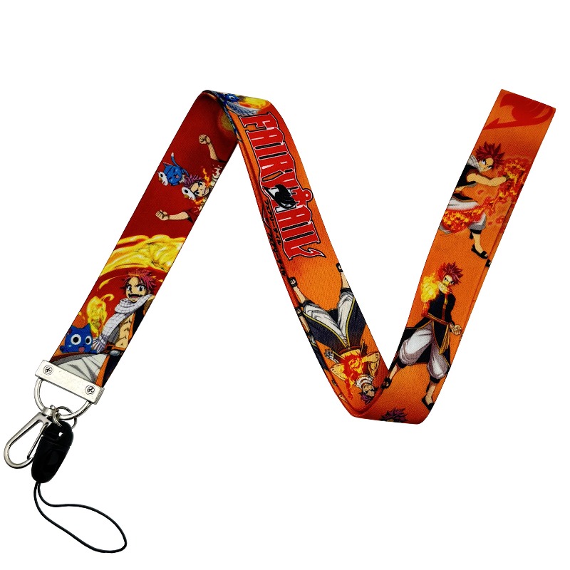 5pcs Fairy Tail Anime Peripher - Lanyard Badge Holder ulasan dan harga
