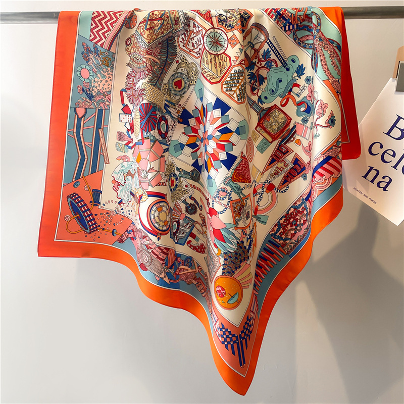 2026 New Square Twill Silk Sca - Face Scarf Mask ulasan dan harga