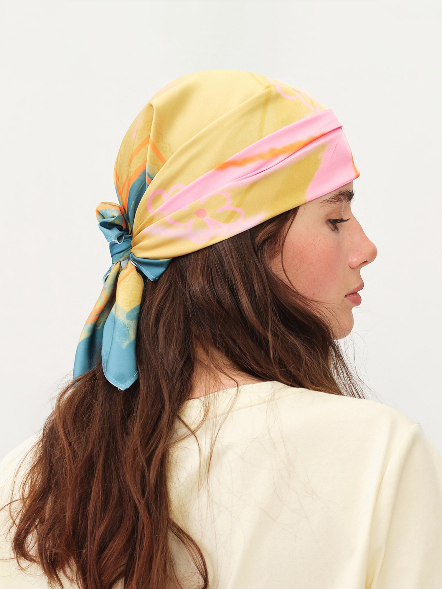 FSLE 2026 Summer Women's Squar - Ascot Neck Scarf ulasan dan harga