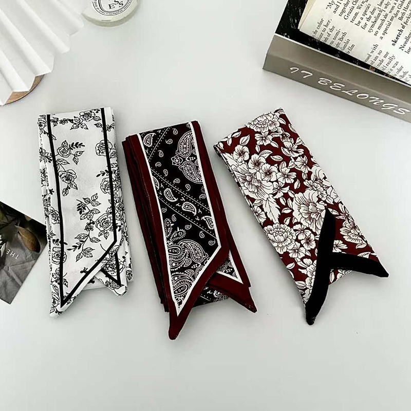 Luxury Fashion Woman Skinny Si - Ascot Neck Scarf ulasan dan harga