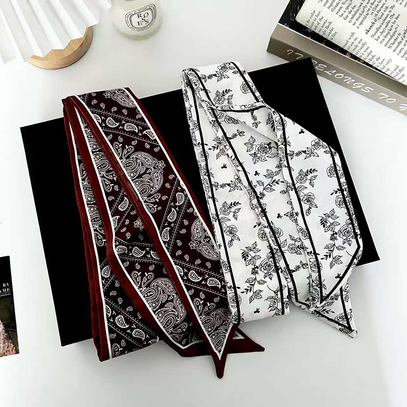 Luxury Fashion Woman Skinny Si - Ascot Neck Scarf ulasan dan harga