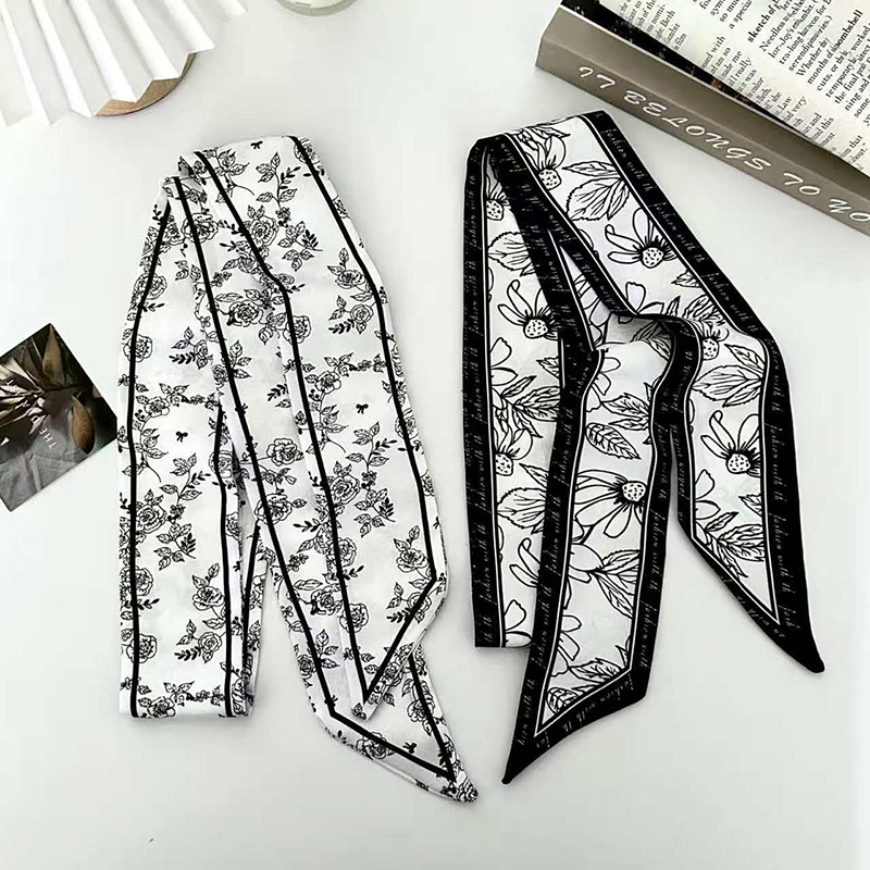 Luxury Fashion Woman Skinny Si - Ascot Neck Scarf ulasan dan harga