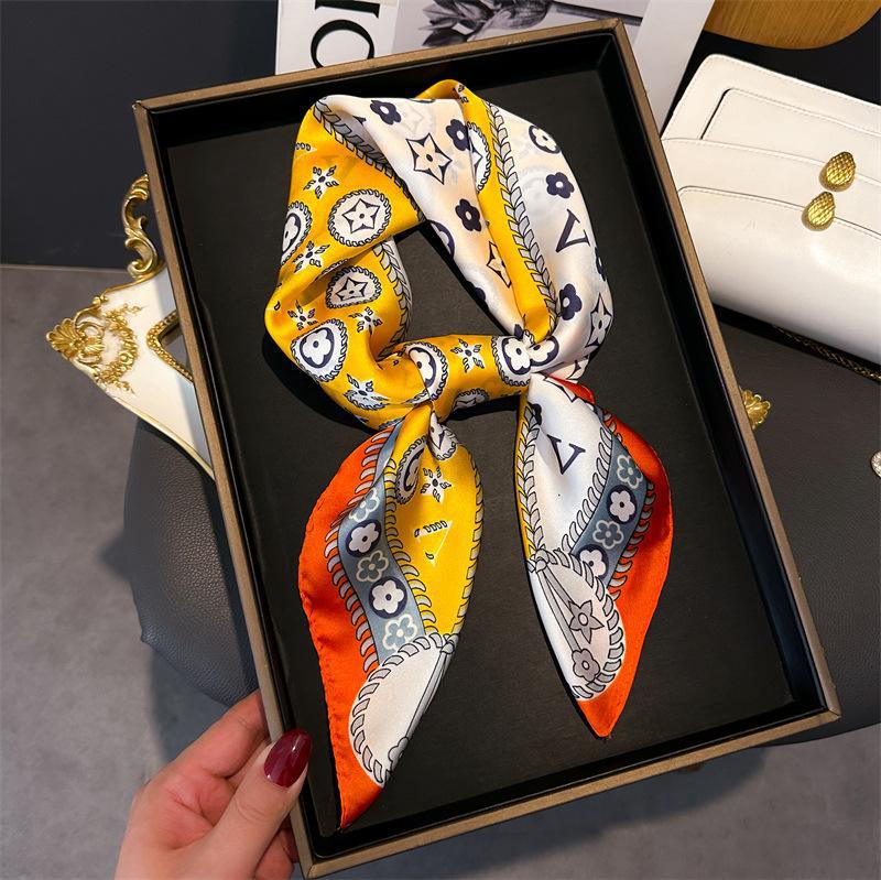 70cm Square Scarf  for Women R - Ascot Neck Scarf ulasan dan harga