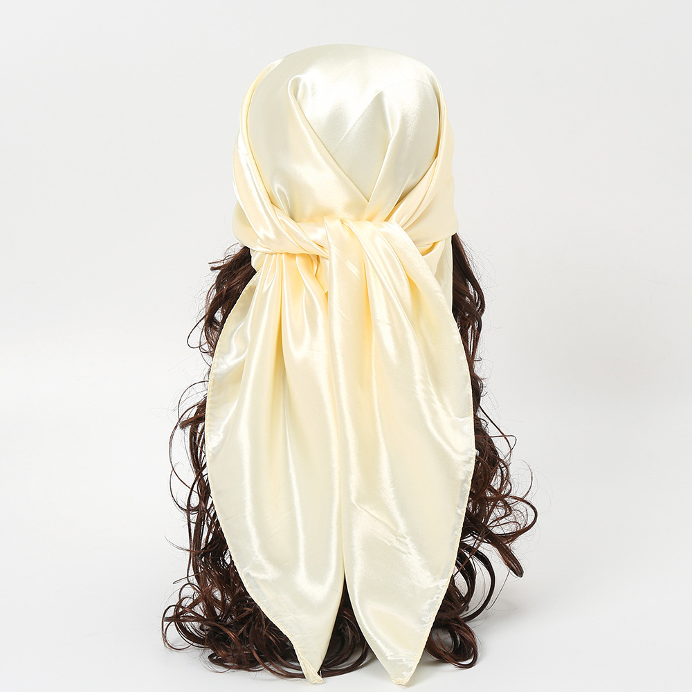 90cm Solid Colors Neckerchief  - Silk Neck Scarf ulasan dan harga